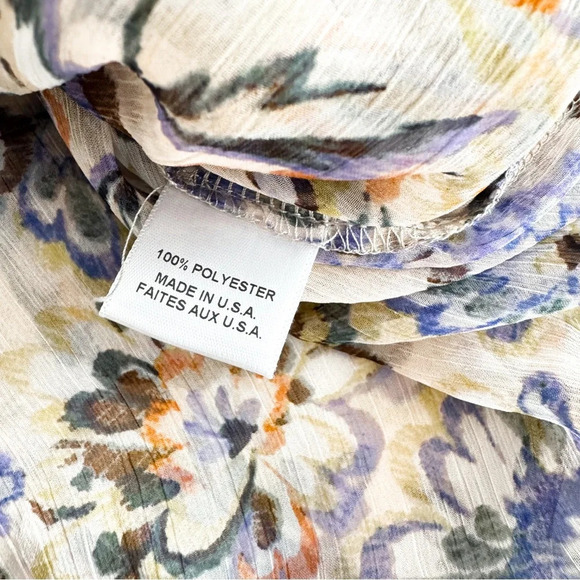 Misa Las Angles Kayla Mini Dress Sketched Floral Smocked Tie Neck - Picture 11 of 16